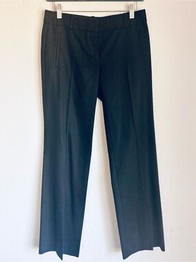 J.Crew Wool Blend Black Wide Leg Dress Pants, Classic Timeless, Sz 0